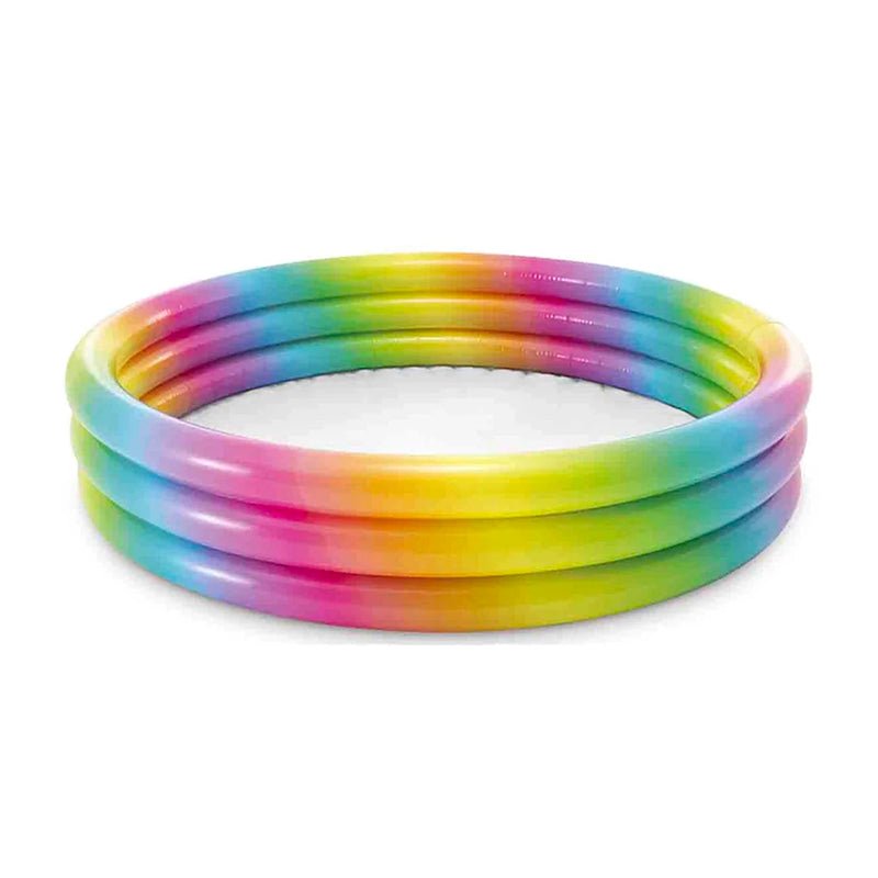Piscina Inflable Rainbow 3 Anillos 110cm Verano Niños - LhuaStore