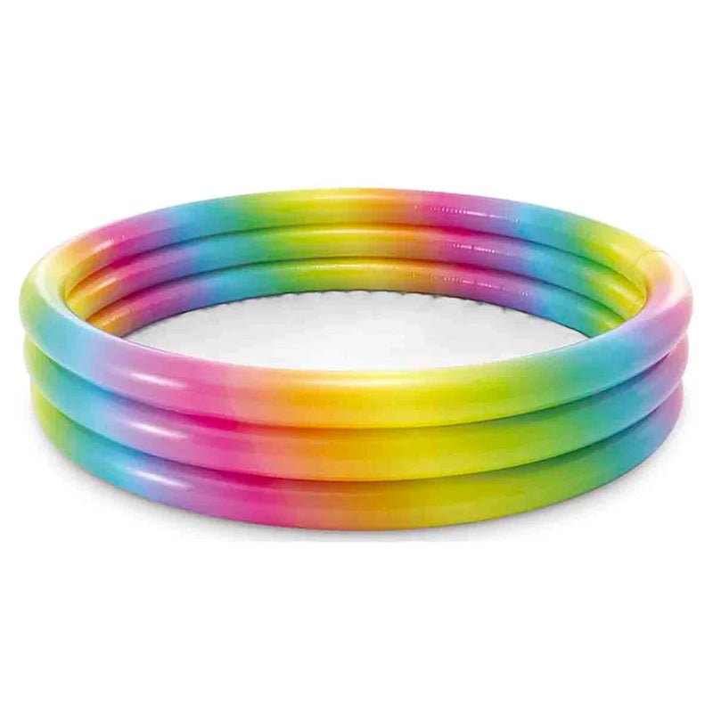 Piscina Inflable Rainbow 3 Anillos 130cm Verano Niños - LhuaStore