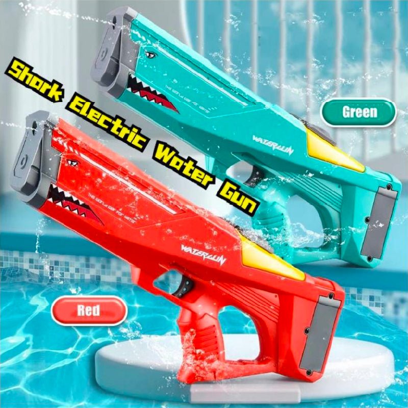 Pistola De Agua Eléctrica Shark Blaster Niños Juguete - LhuaStore