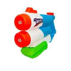 Pistola Lanza Agua Doble Chorro 38cm Juguete Verano Niños - Lhua Store