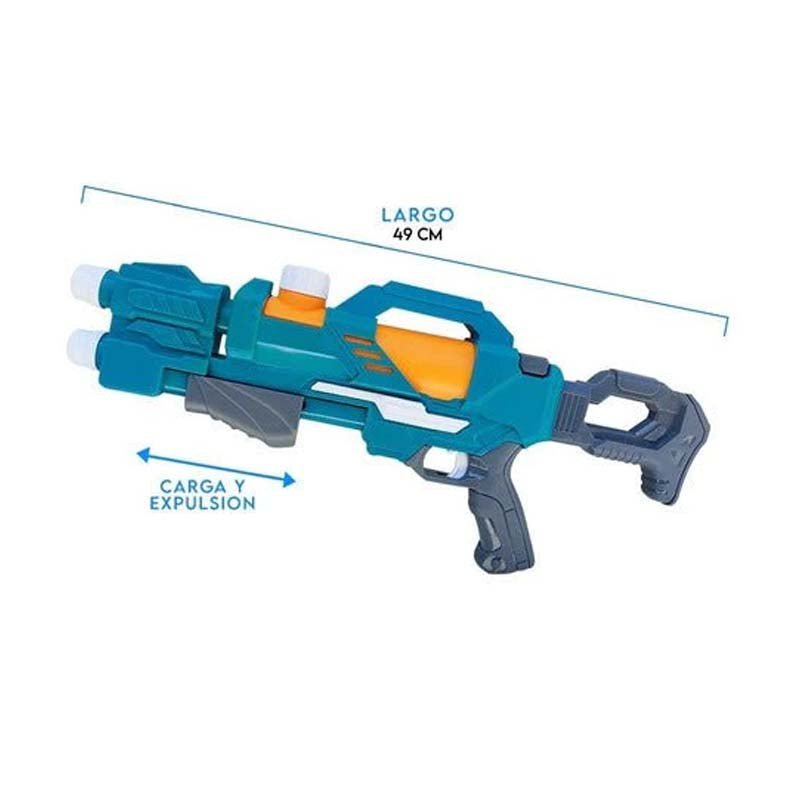 Pistola Lanza Agua Robotec 49cm Juguete Verano Niños 04267 - LhuaStore