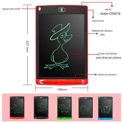 Pizarra Infantil Magica Tablet Dibujo Lcd 10 Pulgadas Niños Rojo - Lhua Store