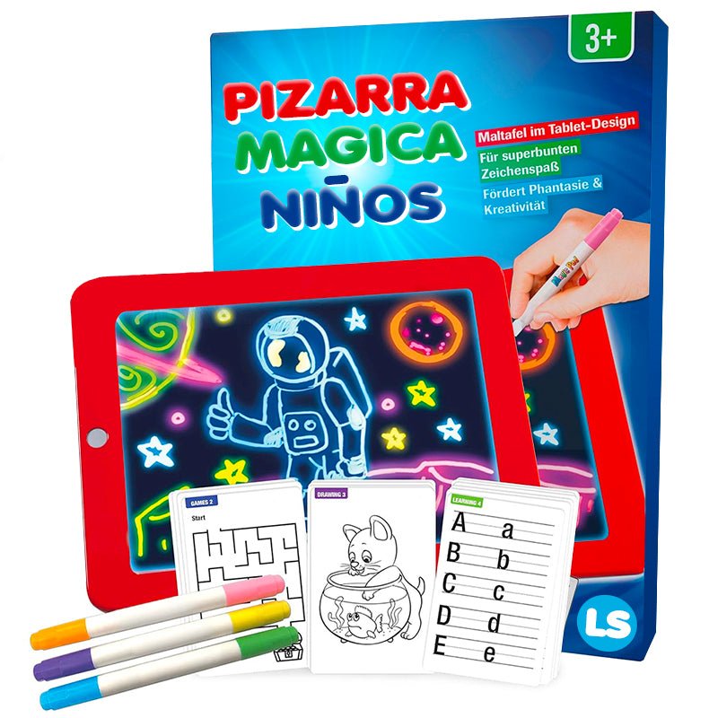 Pizarra Magica Deluxe Pizarra Led De Colores Pizarra Niños Juego Didactico - LhuaStore