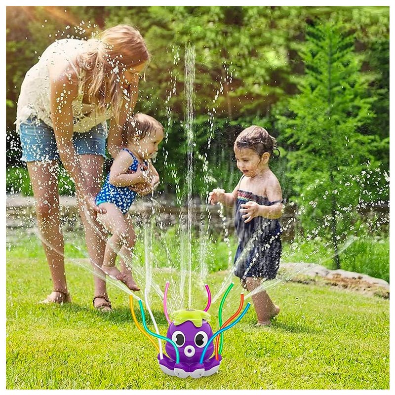 Pulpo Rociador De Agua Al Aire Libre Juguete Verano Niños Azul - Lhua Store