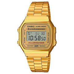 Reloj Casio A168wg Unisex Retro Dorado Digital - LhuaStore