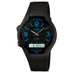 Reloj Casio Hombre Aw-90h-2b Negro Analogo - LhuaStore
