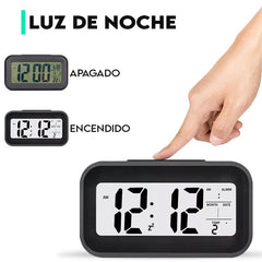 Reloj Despertador Pantalla Led Fecha Temperatura Alarma - LhuaStore