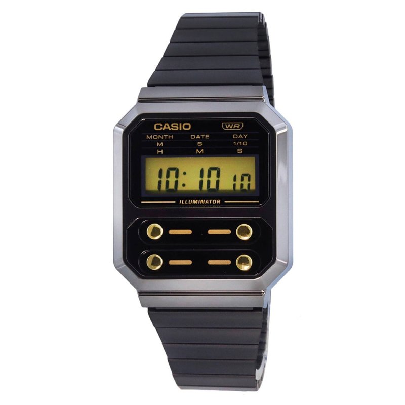 Reloj Hombre Casio A100wegg-1a2 Plateado Digital - LhuaStore