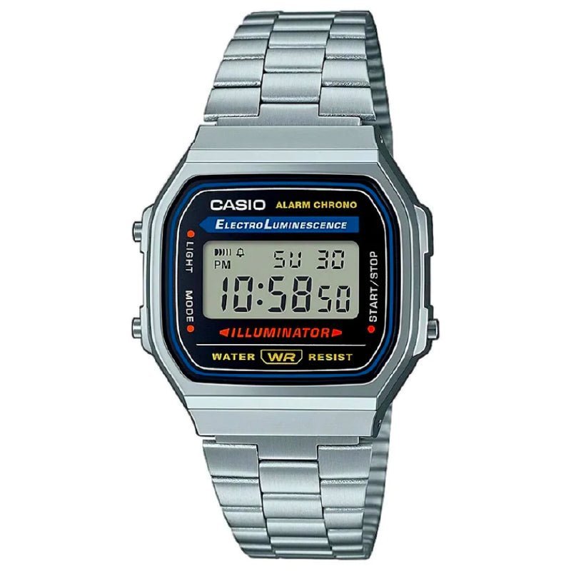 Reloj Hombre Casio A168wa-1w Retro Digital - LhuaStore