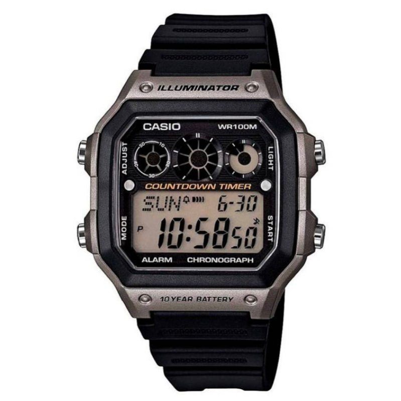 Reloj Hombre Casio Ae-1300wh-8a Gris Digital - LhuaStore