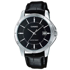Reloj Hombre Casio Mtp-v004l-1a Negro Análogo - LhuaStore