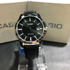 Reloj Hombre Casio Mtp-v004l-1a Negro Análogo - LhuaStore