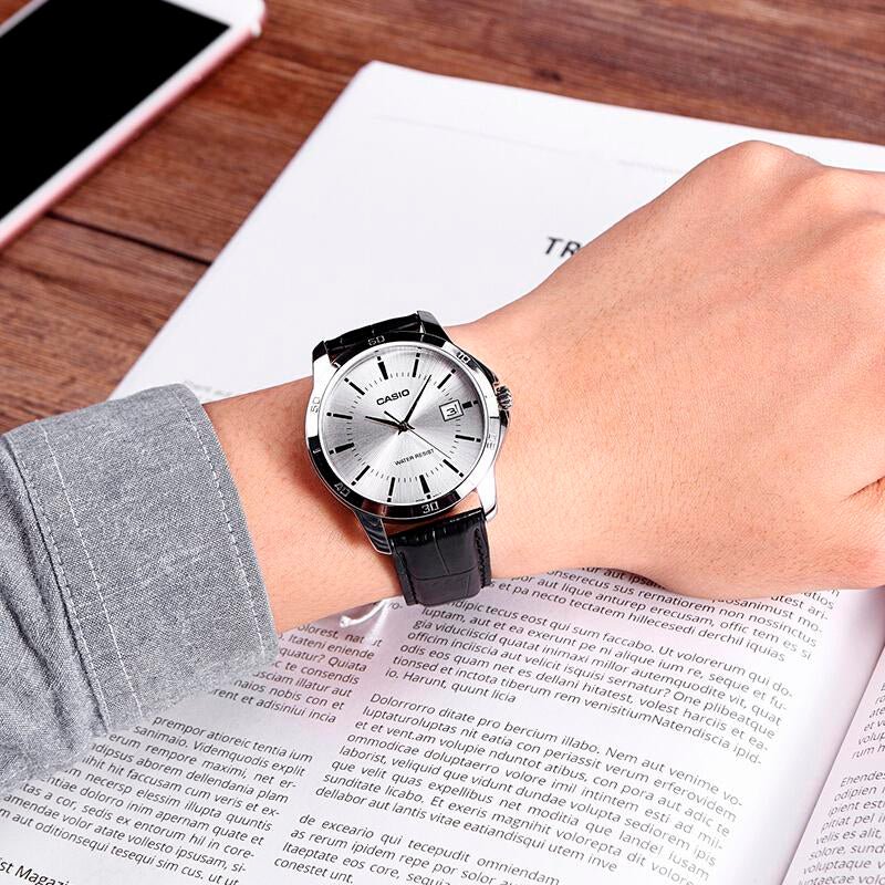 Reloj Hombre Casio Mtp-v004l-7a Análogo - LhuaStore