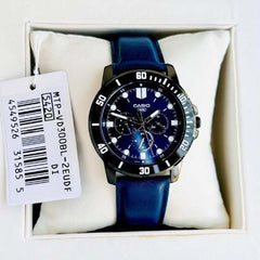 Reloj Hombre Casio Mtp-vd300bl-2e Azul Análogo - LhuaStore
