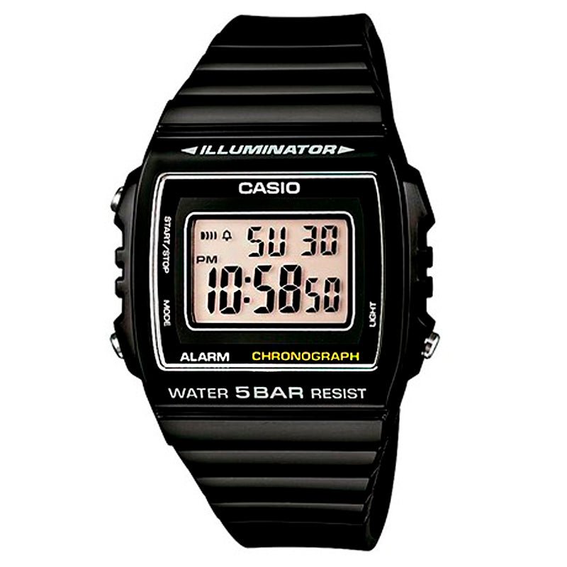 Reloj Hombre Casio W-215h-1av Negro Digital - LhuaStore