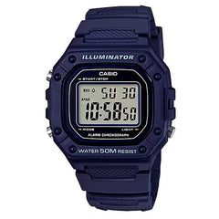 Reloj Hombre Casio W-218h-2av Azul Iluminator - LhuaStore