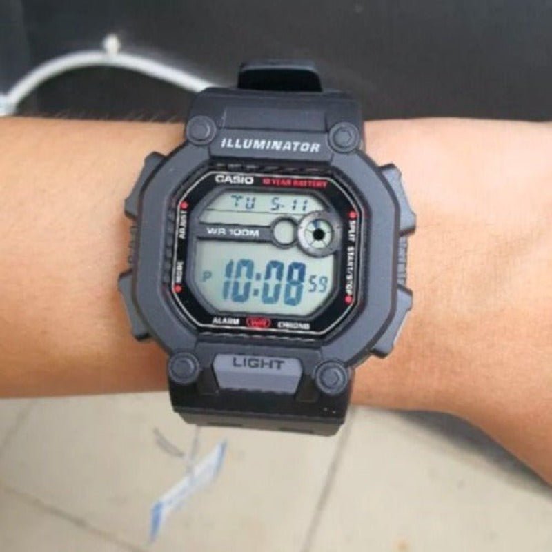 Reloj Hombre Casio W-737h-1a Negro Digital - LhuaStore