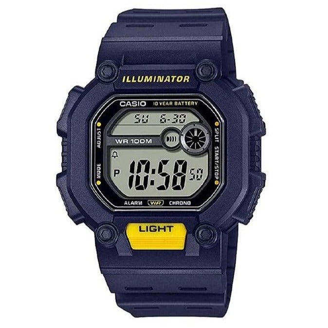 Reloj Hombre Casio W-737h-2av Azul Digital - LhuaStore