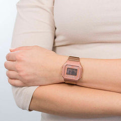 Reloj Mujer Casio B650wc Rose Gold Retro - LhuaStore
