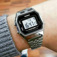 Reloj Mujer Casio La680wa-1 Plateado Digital - LhuaStore