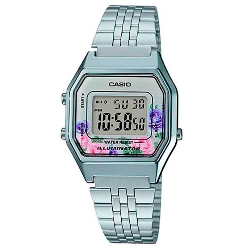 Reloj Mujer Casio La680wa-4c Floreado Digital - LhuaStore