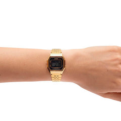 Reloj Mujer Casio La680wga-1b Dorado Digital - LhuaStore