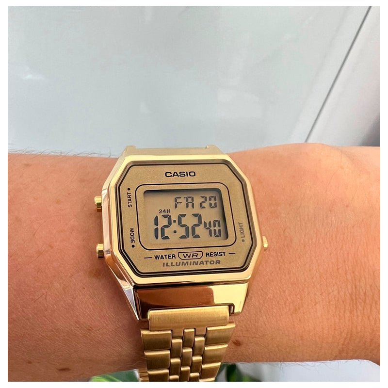Reloj Mujer Casio La680wga-9 Dorado Digital - LhuaStore – Lhua Store