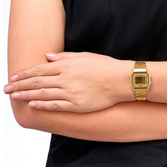 Reloj Mujer Casio La680wga-9b Dorado Digital - LhuaStore