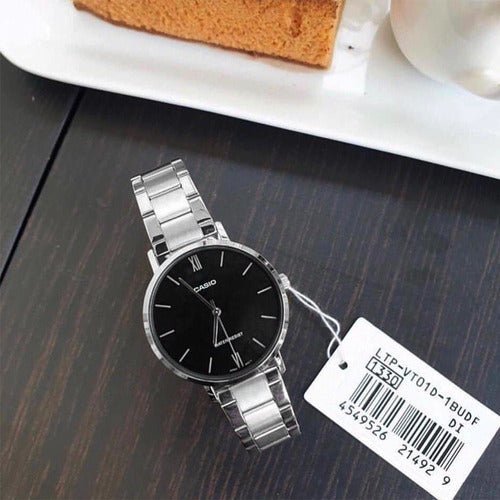 Reloj Mujer Casio Ltp-vt01d-1b Plateado Análogo - LhuaStore