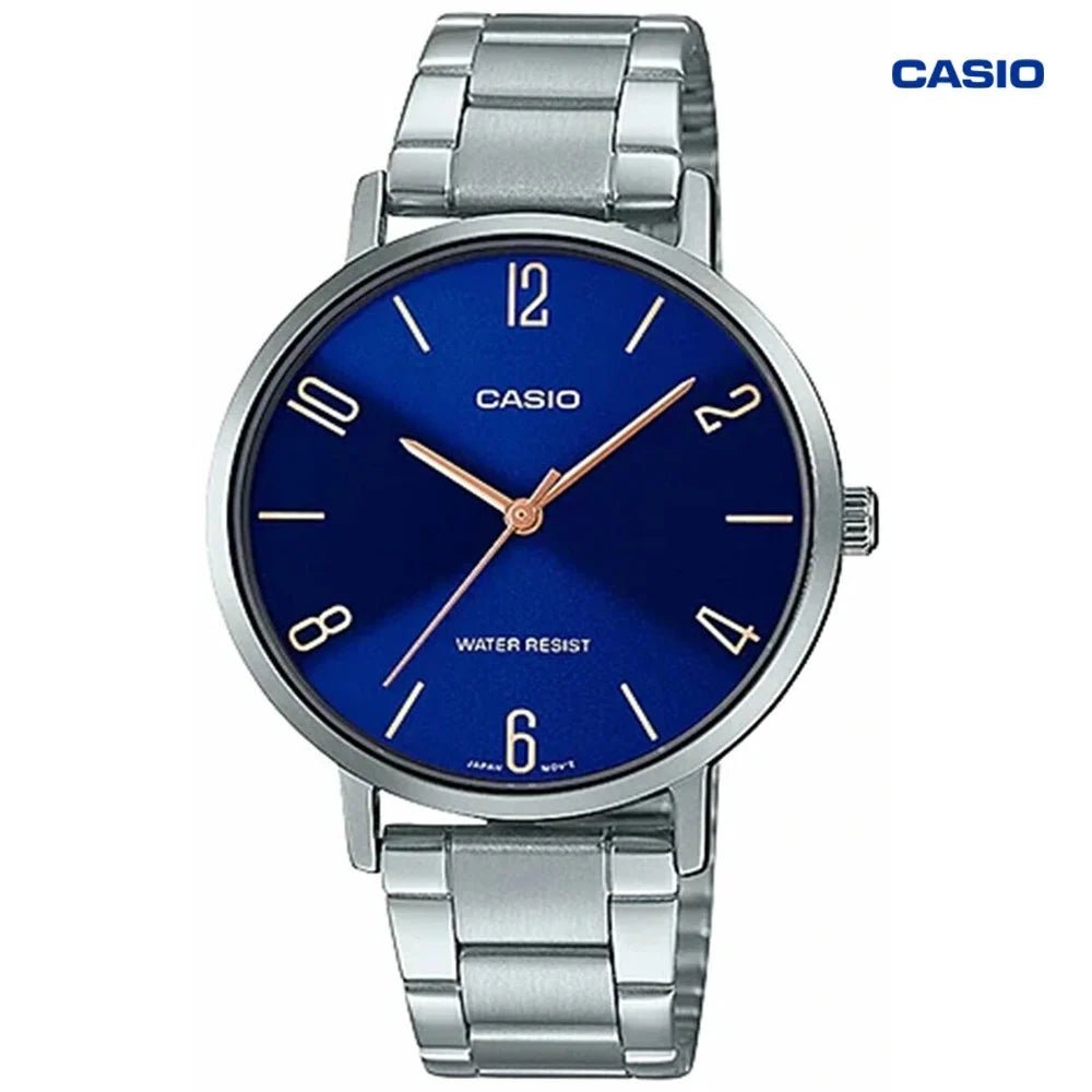Reloj Mujer Casio Ltp-vt01d-2b2 Análogo - LhuaStore