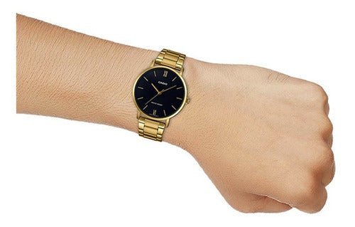 Reloj Mujer Casio Ltp-vt01g-1b Dorado Análogo - LhuaStore