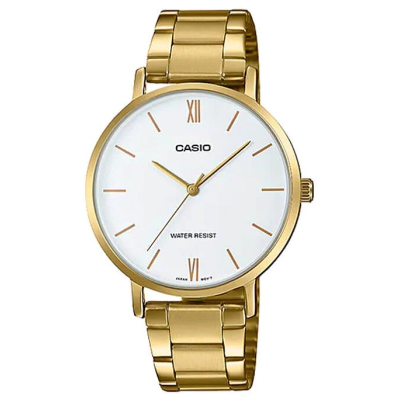 Reloj Mujer Casio Ltp-vt01g-7b Dorado Análogo - LhuaStore