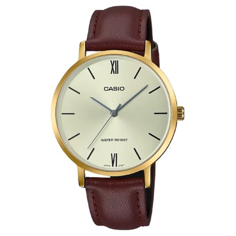 Reloj Mujer Casio Ltp-vt01gl-9b Análogo Marron - LhuaStore