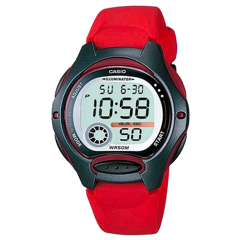Reloj Mujer Casio Lw-200-4a Rojo Digital - LhuaStore