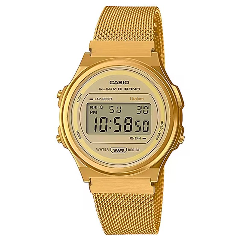 Reloj Unisex Casio A171wemg-9a Dorado Digital - LhuaStore