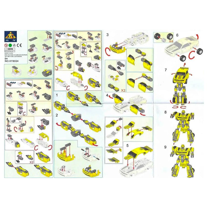 Robot Auto Bumblebee King Armable 139 Pcs Juguetes Niños - LhuaStore