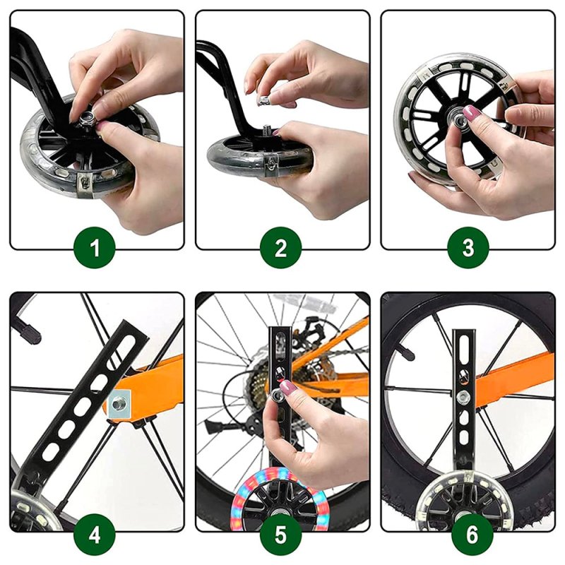 Rueda De Apoyo Estabilizadora Para Bicicleta Altura Ajustable Colores - Lhua Store