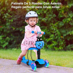 Scooter Monopatín 3 En 1 Ajustable Chinita - LhuaStore