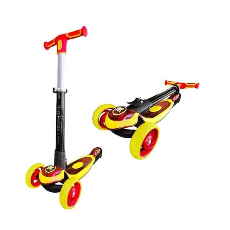 Scooter Monopatín Amarillo Mic Max Deluxe Regulable - LhuaStore