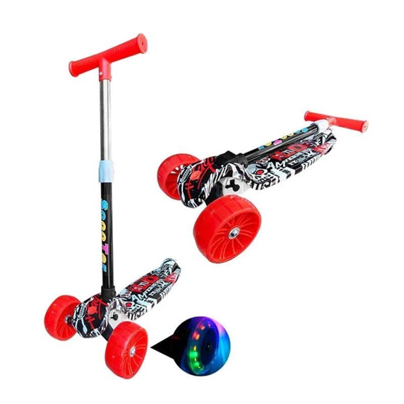 Scooter Monopatin Kids Plegable Diseños Ruedas Led Niños - LhuaStore