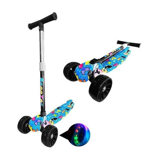 Scooter Monopatin Kids Plegable Diseños Ruedas Led Niños - LhuaStore