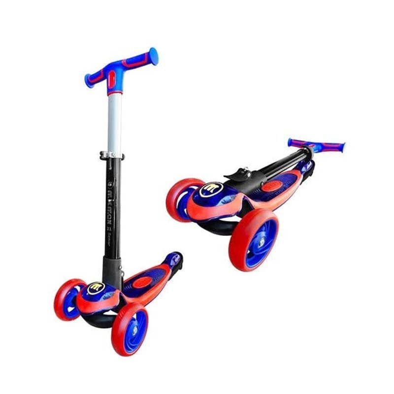 Scooter Monopatín Rojo Mic Max Deluxe Regulable - LhuaStore