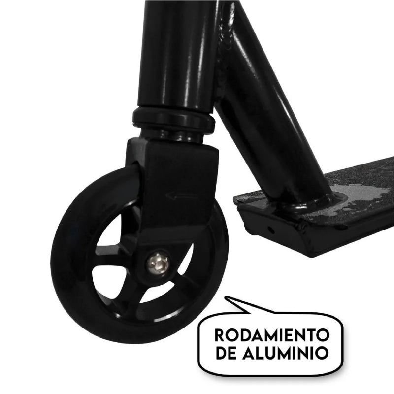 Scooter Stunt De Saltos Piruetas Acrobacias Aluminio Negro - LhuaStore