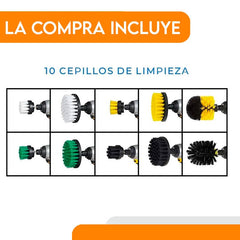 Set 10 Cepillos De Limpieza Para Taladro Auto Hogar Tapiz - LhuaStore