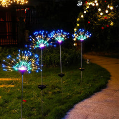 Set 2 Luces Micro Led Hadas Multicolor Solar Fuego Artificiales Navidad - LhuaStore