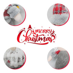 Set 2 Monos Porfiado 25cm Navideño Adorno Decoración Navidad - LhuaStore
