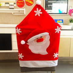Set 6 Fundas Cubre Sillas Pascuero Reno Muñeco Nieve Navidad Decoracion - LhuaStore