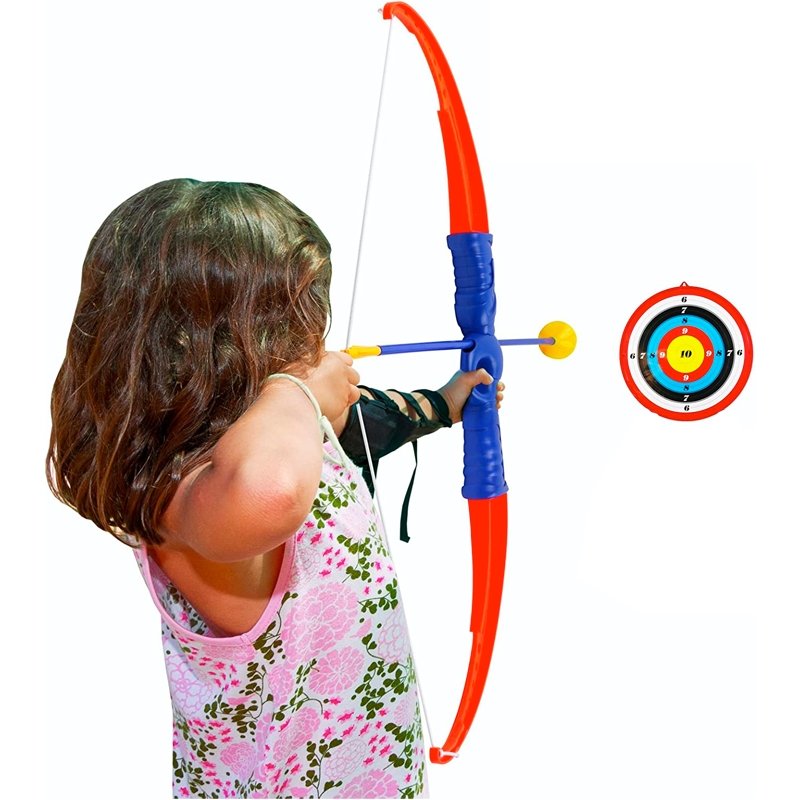 Set Arco Y Flecha Juego Niños Con Estuche 59 cm con 3 Flechas - LhuaStore