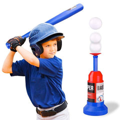 Set Bate Beisbol Con Lanzador De Pelota Juguete Niño - LhuaStore
