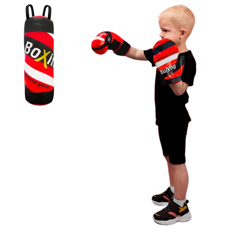 Set Boxeo Infantil 31cm Saco Y Guantes Juguete Niños - Lhua Store